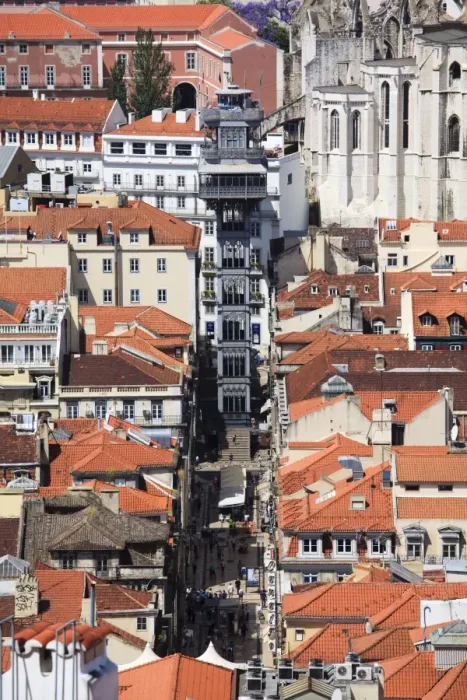 Framed Print : The Santa Justa Elevator, Lisbon, Portugal, Europe Framed Print : The Santa Justa Elevator, Lisbon, Portugal, Europe