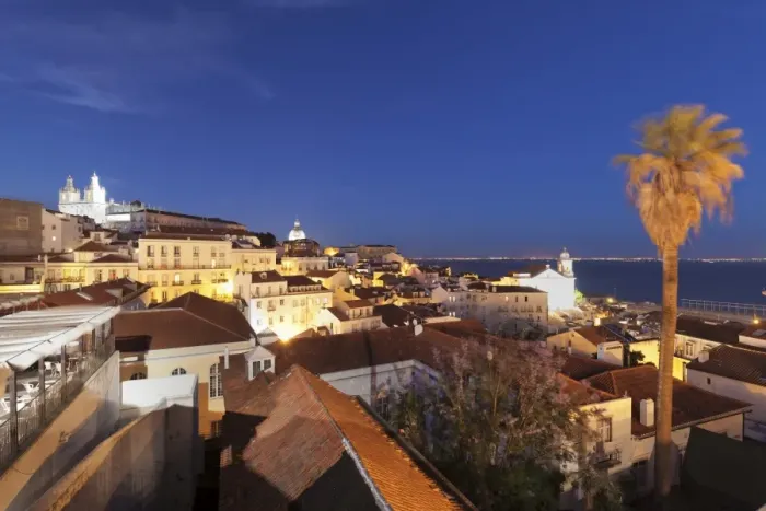 Framed Print : Santa Luzia viewpoint, Sao Vicente de Fora monastery, National Pantheon, Alfama district Framed Print : Santa Luzia viewpoint, Sao Vicente de Fora monastery, National Pantheon, Alfama district