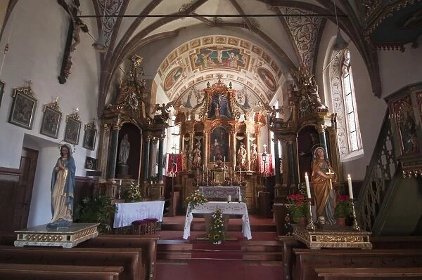 Santa Maddalena church, Funes Valley (Villnoss), Dolomites, Trentino Alto Adige