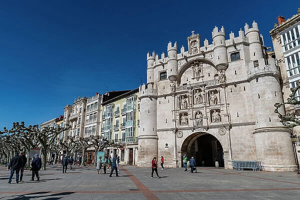 Santa Maria Gate, Burgos, UNESCO World Heritage Site, Castile and Leon, Spain, Europe