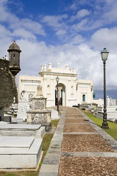 Santa Maria Magdalena Cemetery, Old City of San Juan, Puerto Rico Island, West Indies, Caribbean, United States of America, Central America