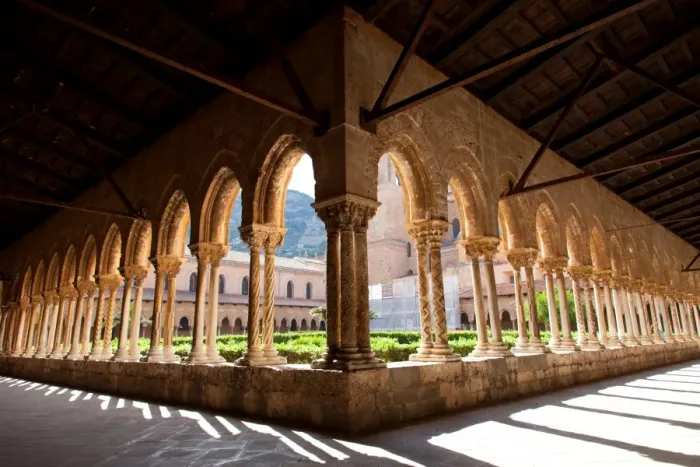 Framed Print : Santa Maria Nuova Cathedral, the cloister, Monreale, Palermo, Sicily, Italy, Europe Framed Print : Santa Maria Nuova Cathedral, the cloister, Monreale, Palermo, Sicily, Italy, Europe