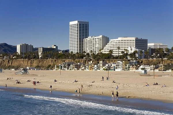 Santa Monica beach, Santa Monica, California, United States of America, North America