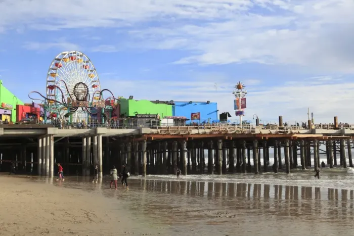 Framed Print : Santa Monica Pier, Pacific Park, Santa Monica, Los Angeles, California, United States of America, North America Framed Print : Santa Monica Pier, Pacific Park, Santa Monica, Los Angeles, California, United States of America, North America