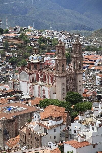 Santa Prisca Church, Plaza Borda, Taxco, Guerrero State, Mexico, North America