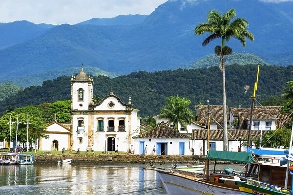 Santa Rita Church, Paraty, Rio de Janeiro state, Brazil, South America