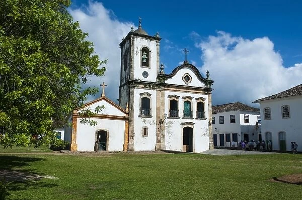 Santa Rita church in Paraty, south of Rio de Janeiro, Brazil, South America