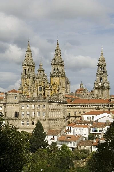 Santiago Cathedral with the Palace of Raxoi in foreground
