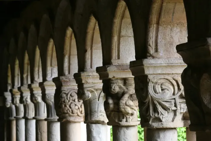Framed Print : Santillana del Mar Collegiate Church cloister, Santillana del Mar, Cantabria, Spain Framed Print : Santillana del Mar Collegiate Church cloister, Santillana del Mar, Cantabria, Spain