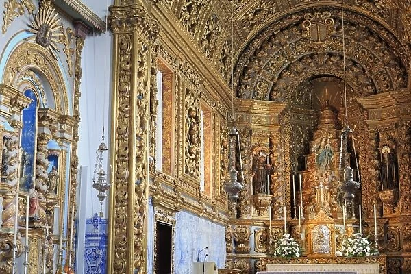 Santo Cristo Church in the Convento da Esperanca, Ponta Delgada City, Sao Miguel Island, Azores, Portugal, Europe