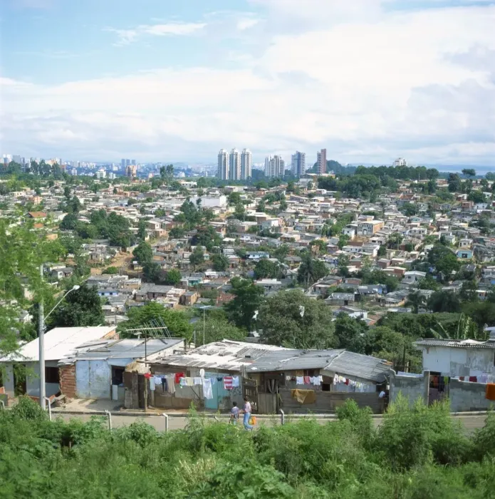 Framed Print : Sao Paolo shanty town, Brazil, South America Framed Print : Sao Paolo shanty town, Brazil, South America
