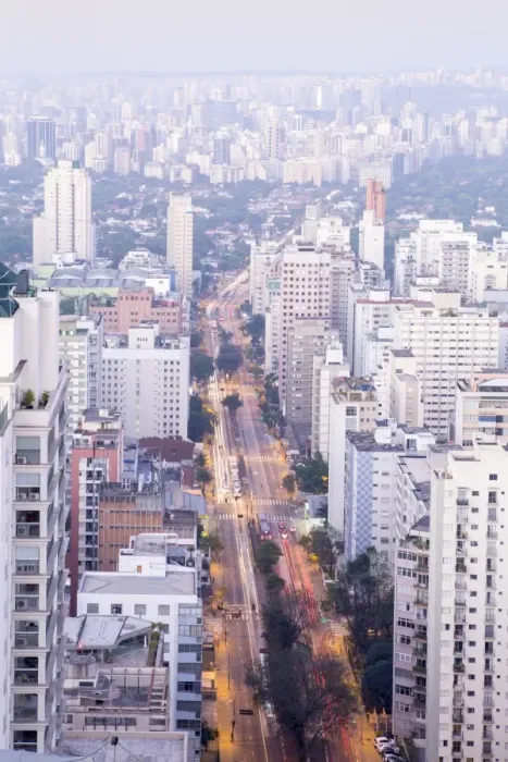 Framed Print : The Sao Paulo skyline from Jardins, Sao Paulo, Brazil, South America Framed Print : The Sao Paulo skyline from Jardins, Sao Paulo, Brazil, South America