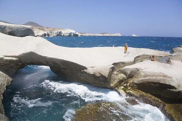 Sarakiniko Beach, Milos Island, Cyclades Group, Greek Islands, Greece, Europe