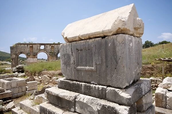 Sarcophagus at the Lycian site of Patara, near Kalkan, Antalya Province