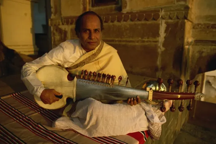 Framed Print : Sarod player, India, Asia Framed Print : Sarod player, India, Asia
