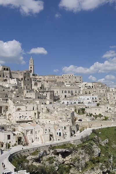 The Sassi Quarter, UNESCO World Heritage Site, city of Matera, Basilicata