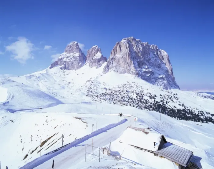 Framed Print : Sasso Lungo and Passo di Sella Framed Print : Sasso Lungo and Passo di Sella