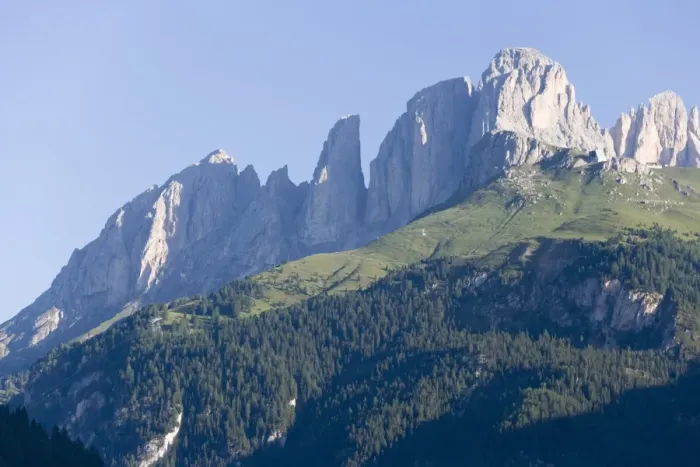 Framed Print : The Sassolungo peaks, Dolomites, Italy