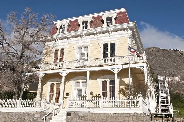 Savage Mansion dating from around 1861, Virginia City, Nevada, United States of America, North America