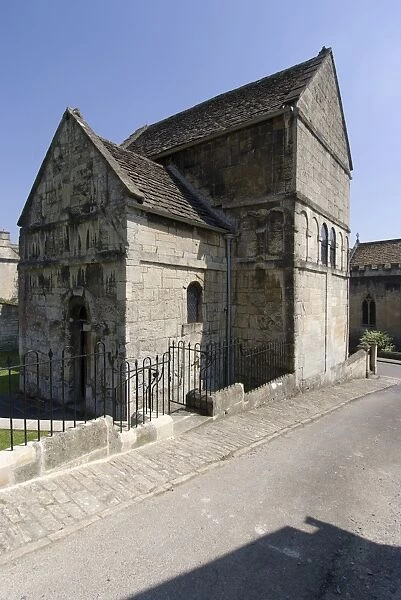 The Saxon Church of St. Lawrence built between 705 and 921AD, Bradford on Avon, Wiltshire, England, United Kingdom, Europe