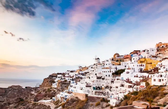 Framed Print : Scenic town of Oia, Santorini (Thira), Cyclades, Greek Islands, Greece, Europe Framed Print : Scenic town of Oia, Santorini (Thira), Cyclades, Greek Islands, Greece, Europe