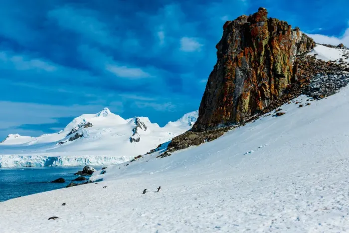 Framed Print : Scenic view of the glacial ice and floating icebergs in Antarctica Framed Print : Scenic view of the glacial ice and floating icebergs in Antarctica