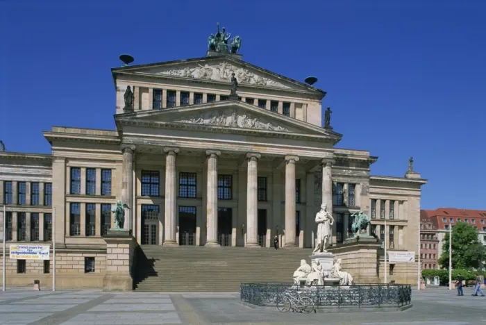 Framed Print : The Schiller monument at the Schauspielhaus on Framed Print : The Schiller monument at the Schauspielhaus on