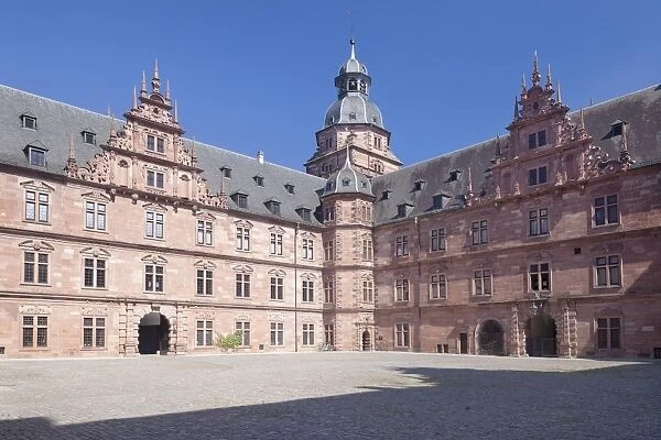 Schloss Johannisburg Castle, Aschaffenburg, Mainfranken, Lower Franconia, Bavaria