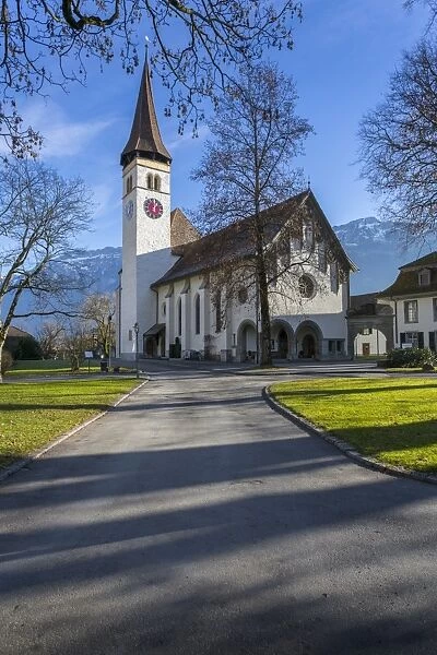 Schlosskirche Interlake, Interlaken, Jungfrau region, Bernese Oberland, Swiss Alps