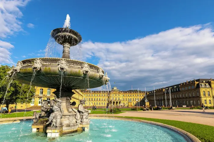 Framed Print : Schlossplatz Stuttgart (Palace Square), New Palace, Fountain, Stuttgart, Baden-Wurttemberg state, Germany, Europe Framed Print : Schlossplatz Stuttgart (Palace Square), New Palace, Fountain, Stuttgart, Baden-Wurttemberg state, Germany, Europe
