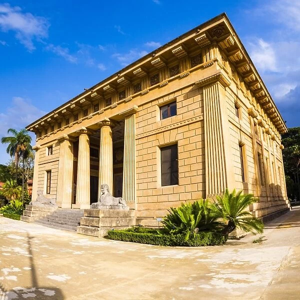 School of Botany building at Palermo Botanical Gardens (Orto Botanico), Palermo, Sicily, Italy, Europe