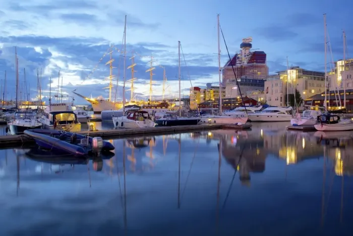 Framed Print : School Ship in Harbour at dusk, Gothenburg, Sweden, Scandinavia, Europe Framed Print : School Ship in Harbour at dusk, Gothenburg, Sweden, Scandinavia, Europe