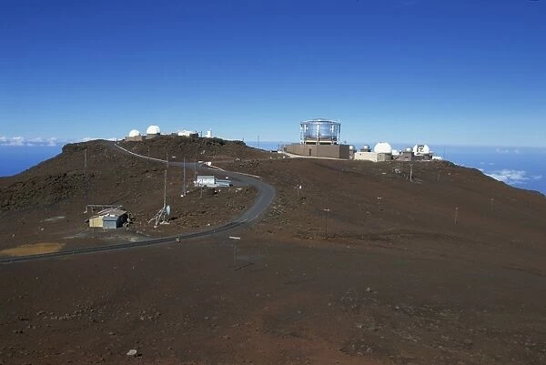Science City, the observatory complex of the University of Hawaii at the top of Haleakala