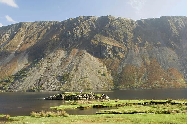 The Screes, Lake Wastwater, Wasdale, Lake District National Park, Cumbria