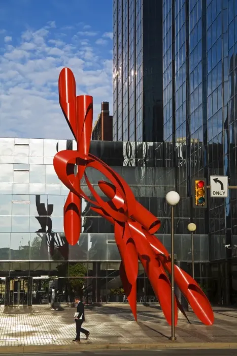 Framed Print : Sculpture by Alexander Liberman Framed Print : Sculpture by Alexander Liberman