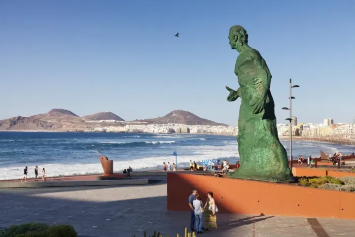 Framed Print : Sculpture at Alfredo Kraus Auditorium, Playa de las Canteras, Las Palmas, Gran Canaria, Canary Islands, Spain, Atlantic, Europe Framed Print : Sculpture at Alfredo Kraus Auditorium, Playa de las Canteras, Las Palmas, Gran Canaria, Canary Islands, Spain, Atlantic, Europe