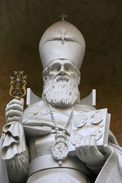 Sculpture of the Armenian St. Gregory, St. Peters Basilica, Vatican, Rome, Lazio