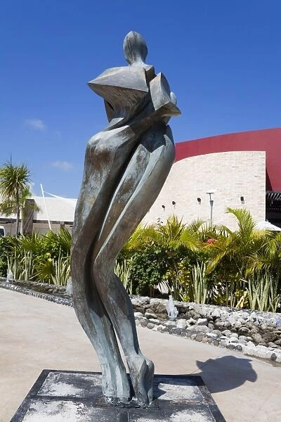 Sculpture in Costa Maya port, Mahahaul, Quintana Roo, Mexico, North America
