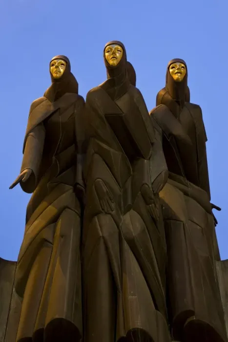 Framed Print : Sculpture of the Feast of the Three Musicians, National Drama Theatre, Vilnius Framed Print : Sculpture of the Feast of the Three Musicians, National Drama Theatre, Vilnius