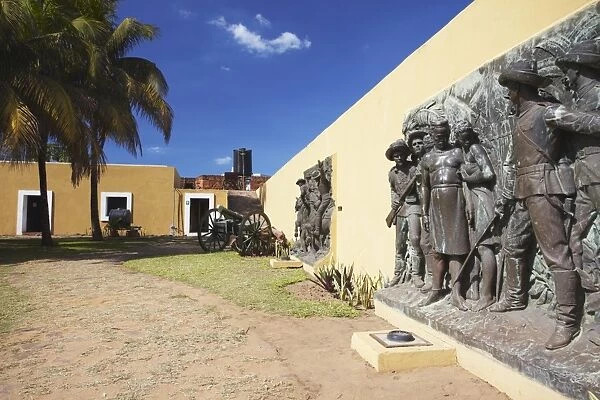Sculpture in Maputo Fort, Maputo, Mozambique, Africa