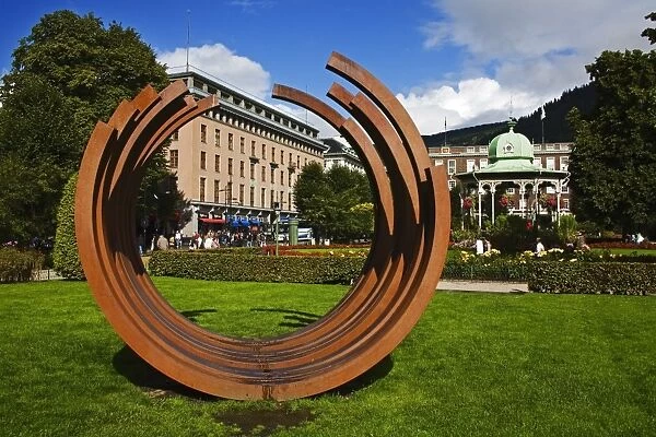 Sculpture outside the West Norway Museum of Decorative Art