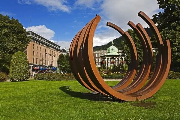 Sculpture outside the West Norway Museum of Decorative Art, Bergen, Norway