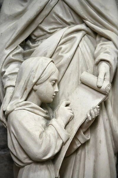 Sculpture, Saint-Samson cathedral, Dol-de-Bretagne, Ille-et-Vilaine, Brittany, France