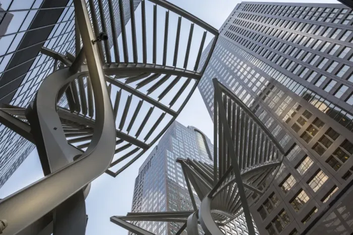 Framed Print : Sculpture and urban office buildings on Stephen Avenue Walk, Downtown, Calgary, Alberta Framed Print : Sculpture and urban office buildings on Stephen Avenue Walk, Downtown, Calgary, Alberta