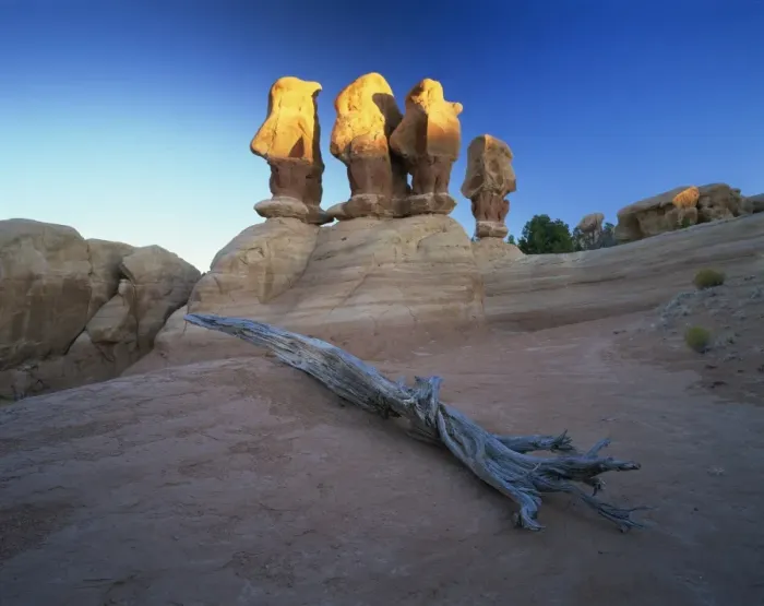 Framed Print : Sculptured rock formations Framed Print : Sculptured rock formations