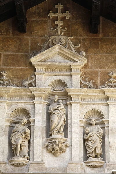 Sculptures in Granada cathedral, Granada, Andalucia, Spain, Europe
