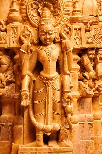 Sculptures in Jain temple of Adinath (Rishabha), dating from the 12th century, Jaisalmer