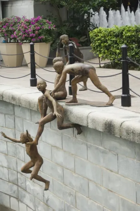 Framed Print : Sculpure of children playing Framed Print : Sculpure of children playing