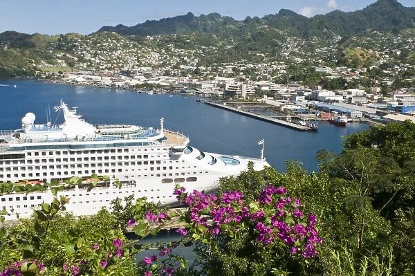 Sea Princess in Kingstown Harbour, St. Vincent, St. Vincent and The Grenadines