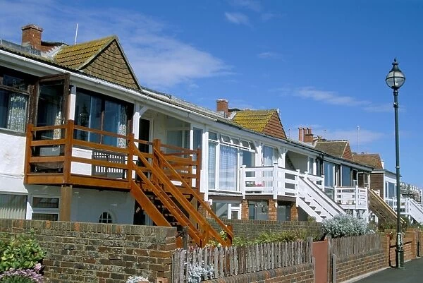 Seafront houses, Bexhill on Sea, Sussex, England, United Kingdom, Europe
